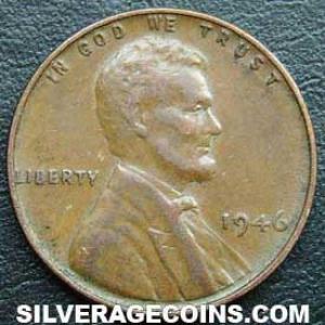 1946 United States "Lincoln Wheat Penny" Cent (Obverse)