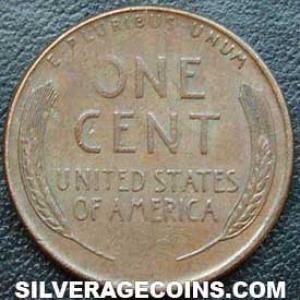 1956 D United States "Lincoln Wheat Penny" Cent (Reverse)