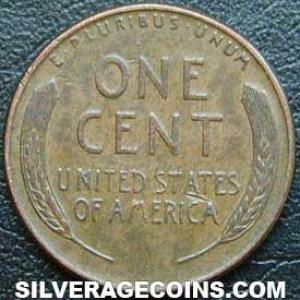 1957 D United States "Lincoln Wheat Penny" Cent (Reverse)