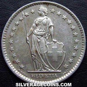 1974 Swiss 2 Francs (Obverse)