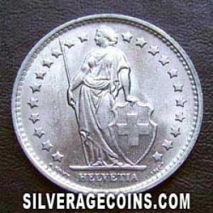 1970 Swiss Franc (Obverse)