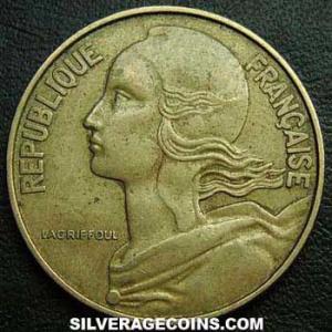1963 French 20 New Centimes (Obverse)