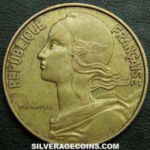 20 Nuevos Céntimos Franceses 1967 (Anverso)