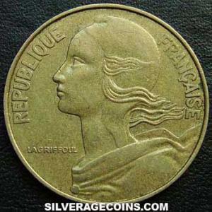 1982 French 20 New Centimes (Obverse)