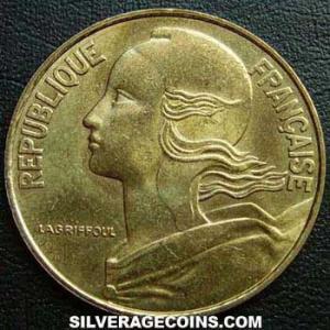 1984 French 20 New Centimes (Obverse)
