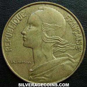1986 French 20 New Centimes (Obverse)