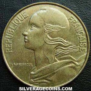 1987 French 20 New Centimes (Obverse)