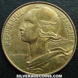 1992 French 20 New Centimes (Obverse)