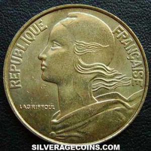 1997 French 20 New Centimes (Obverse)