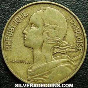 1966 French 10 New Centimes (Obverse)