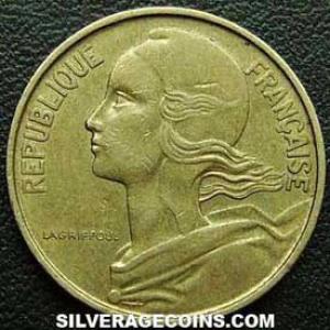 1970 French 10 New Centimes (Obverse)