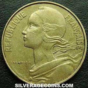 1975 French 10 New Centimes (Obverse)