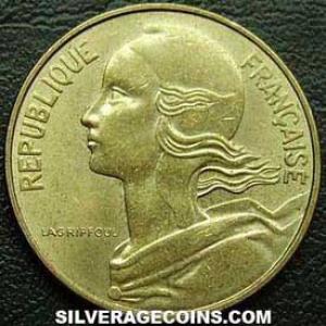 1982 French 10 New Centimes (Obverse)