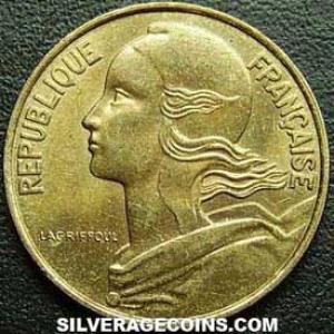 1990 French 10 New Centimes (Obverse)