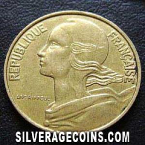 1991 French 10 New Centimes (Obverse)