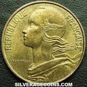 1992 French 10 New Centimes (Obverse)