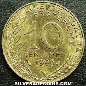 1996 French 10 New Centimes (Reverse)