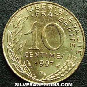 1997 French 10 New Centimes (Reverse)