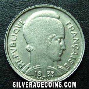 1933 French 5 Francs (Bazor) (Obverse)