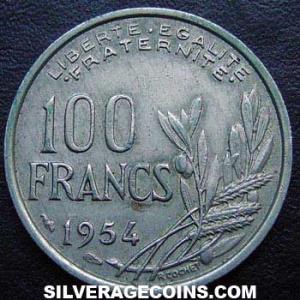 1954 French 100 Francs (Reverse)