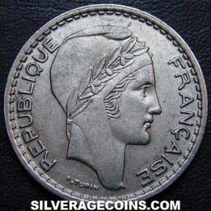 10 Francos Franceses (cabeza pequeña) 1948 (Anverso)