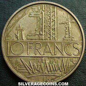 1974 French 10 New Francs (Reverse)