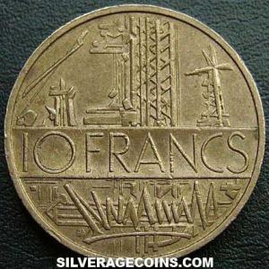 1977 French 10 New Francs (Reverse)