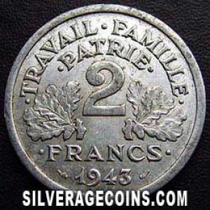 1943 French 2 Francs (Reverse)