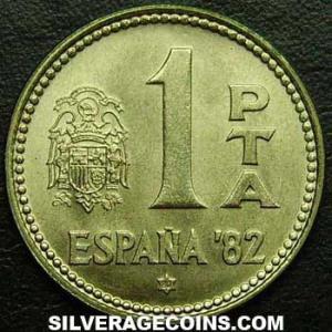 1980 (80) Juan Carlos I Spanish Peseta ('82 World Cup) (Reverse)