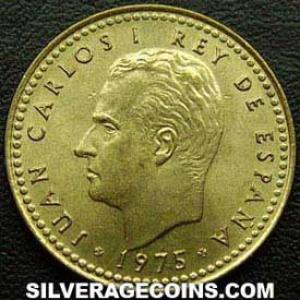 Peseta "Águila de San Juan" Española de Juan Carlos I 1975 (77) (Anverso)