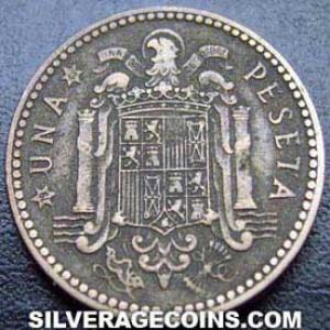 Peseta Española de Franco 1947 (49) (Reverso)