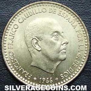 Peseta Española de Franco 1966 (73) (Anverso)