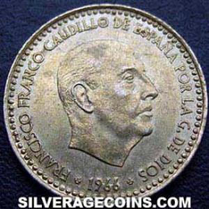 1966 (75) Franco Spanish Peseta (Obverse)