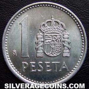 1988 Juan Carlos I Spanish Peseta (Aluminium) (Reverse)