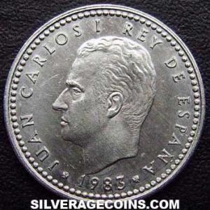 1983 Juan Carlos I Spanish Peseta (Aluminium) (Obverse)