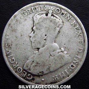 1914 H George V Australian Silver Florin (Obverse)