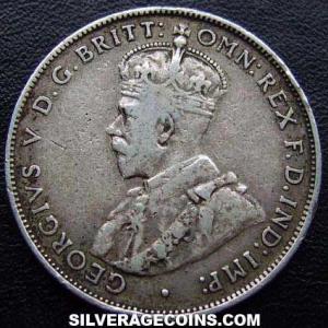 1936 (m) George V Australian Silver Florin (Obverse)