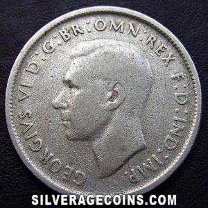 1947 (m) George VI Australian Silver Florin (Obverse)