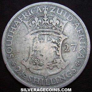 1927 George V South African Silver Two and a Half Shillings (Reverse)