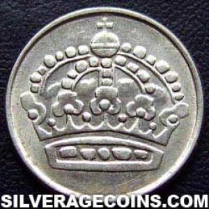 1952 TS Gustav VI Swedish Billon 25 Öre (Obverse)
