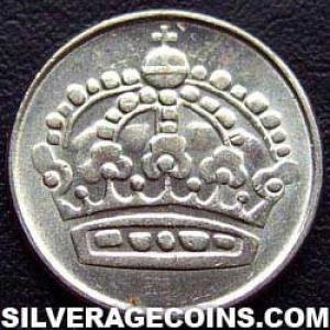 1955 TS Gustav VI Swedish Billon 25 Öre (Obverse)