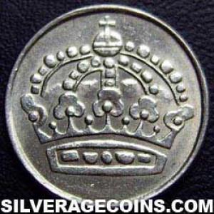 1959 TS Gustav VI Swedish Billon 25 Öre (Obverse)