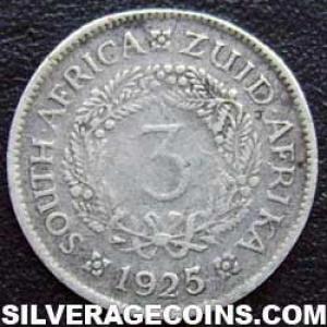 1925 George V South African Silver Threepence (Reverse)