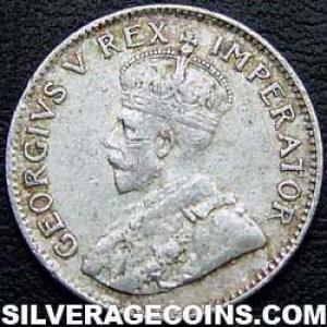1933 George V South African Silver Threepence (Obverse)
