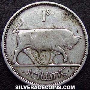 1930 Irish Silver Shilling (Reverse)