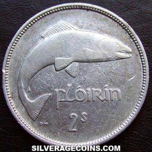 Florín de Plata Irlandés 1939 (Reverso)