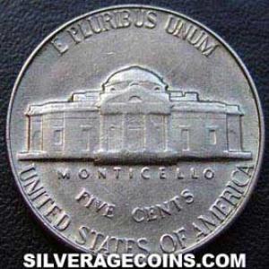 1964 United States "Jefferson Nickel" 5 Cents (Reverse)
