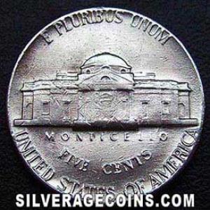 1976 D United States "Jefferson Nickel" 5 Cents (Reverse)