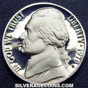 1978 S United States "Jefferson Nickel" 5 Cents (Obverse)