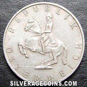 1970 Austrian 5 Schillings (Obverse)